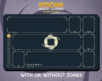 Rfitbound Neutral playmat Stitched Edges - Riftbound Trading Card Game - 24" x 14" inches (600 x 350 mm)