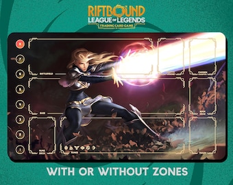 Lux Playmat Stitched Edges - Riftbound Trading Card Game - 24" x 14" inches (600 x 350 mm)