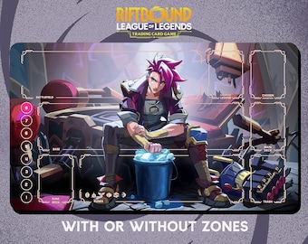 Vi Playmat Stitched Edges - Riftbound Trading Card Game - 24" x 14" inches (600 x 350 mm)