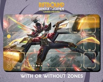 Lucian Strike Paladin Playmat Stitched Edges - Riftbound Trading Card Game  - 24" X 14" Inches (600 X 350 Mm) - Etsy Denmark
