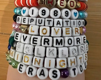 10 pack Custom Taylor Swift Friendship Bracelets