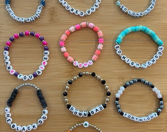 Custom Taylor Swift Tortured Poets Department friendship bracelets