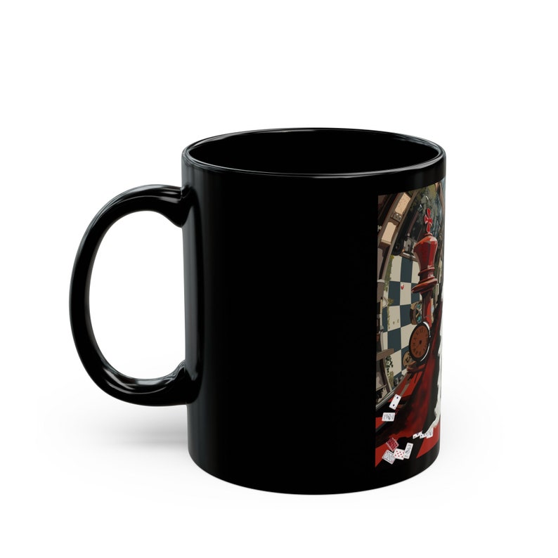 Steampunk Queen of Hearts Black Mug - Etsy