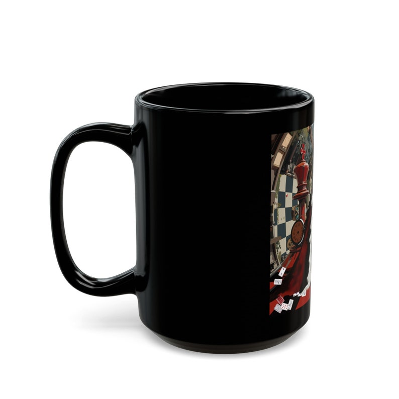 Steampunk Queen of Hearts Black Mug - Etsy