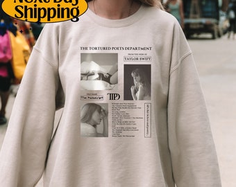 TS The Tortured Poets Department Sweatshirt, TS New Album Hoodie, Gift for Swiftie Fan, Ts Sweater, TTPD Merch T Shirt, New Album Era Tee
