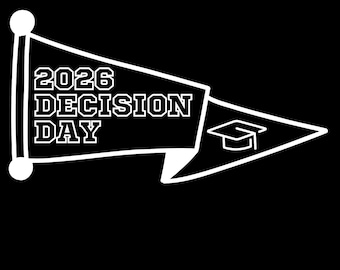 High School College Decision Day Pennant Digital Download
