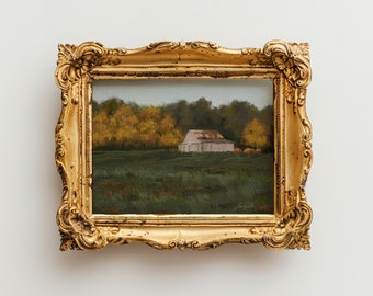 Autumn Landscape Oil Painting Print | Fall Artwork Decor | Giclee Fine Art Print