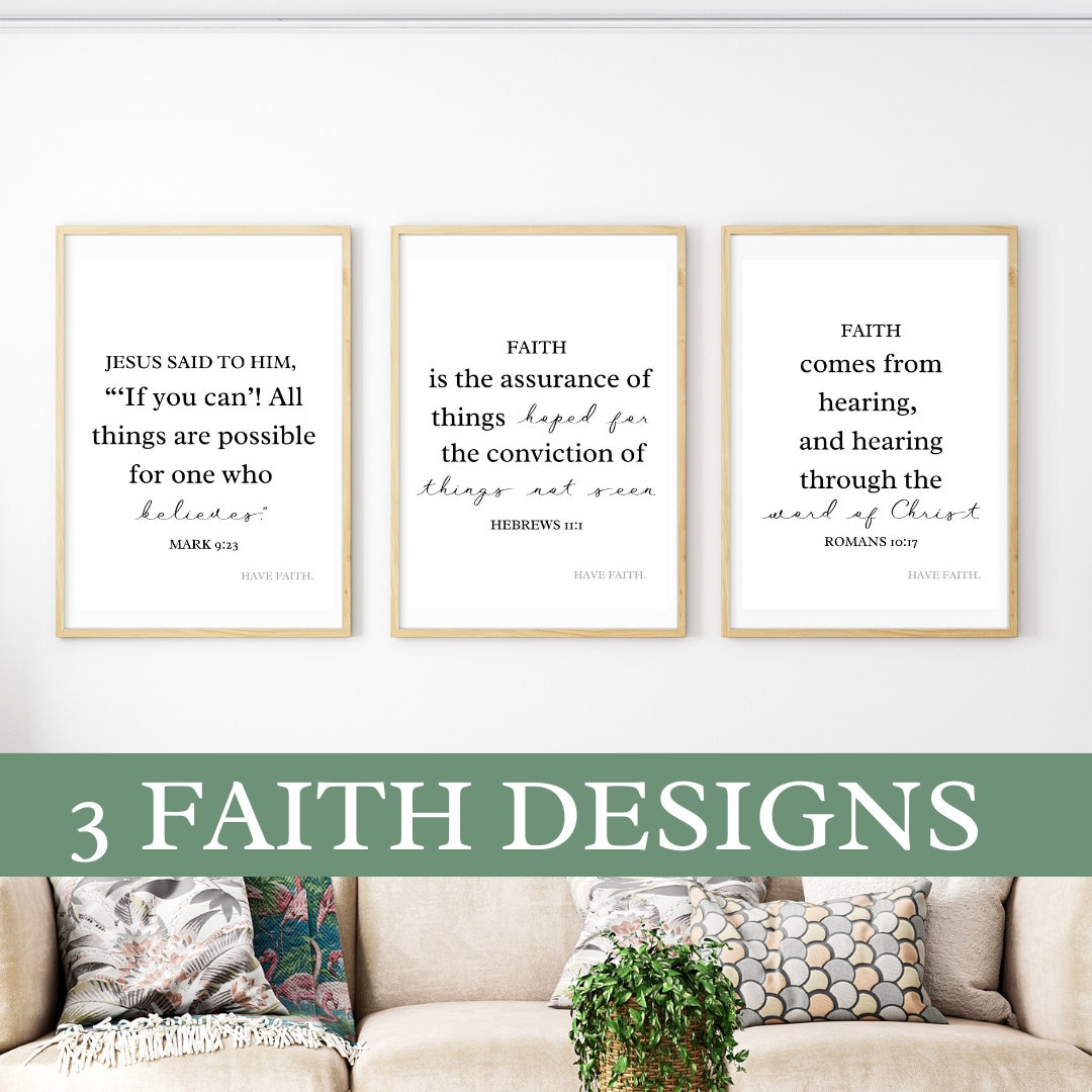 Have Faith. Verse Posters - Etsy