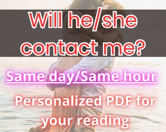 Will he contact me?/ When does he contact me?\Accurate Love Tarot and Psychic Reading|SAME DAY In Depth|Angel|Message\prediction