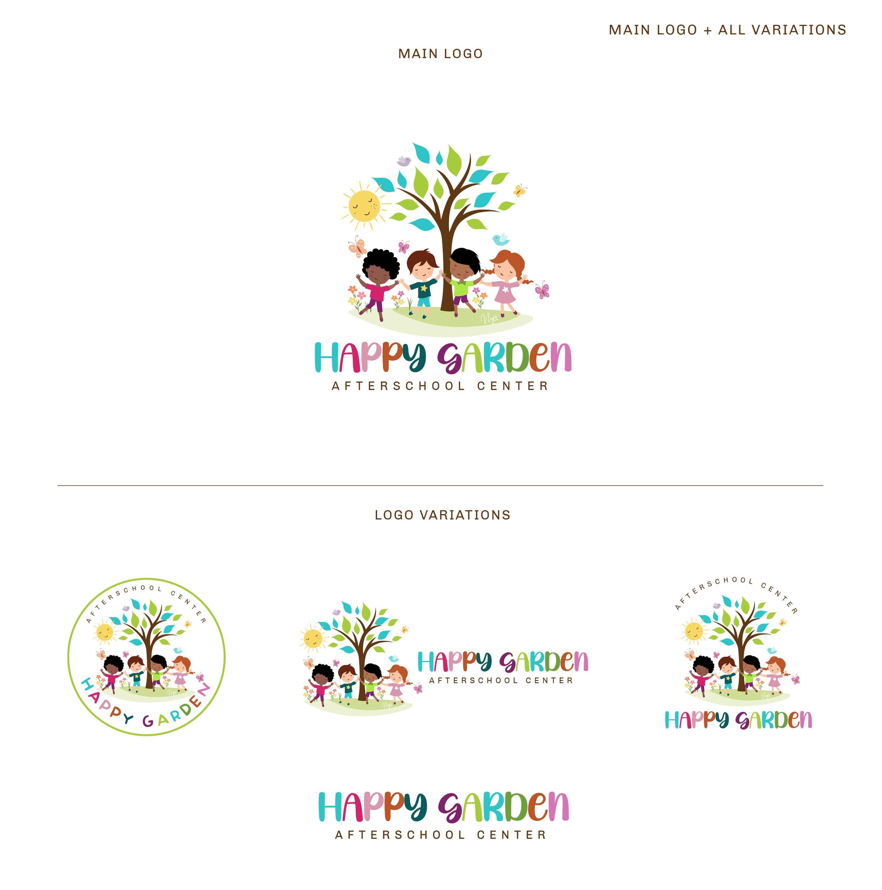 Kids Boutique Logo - Childcare Logo - Daycare Logo - Playground Logo - Babysitter Logo - Fun Playful Teacher Logo