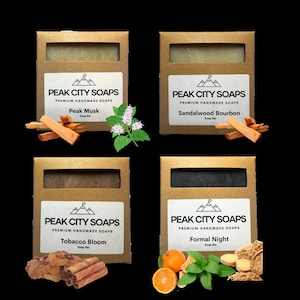 Handmade Soap - Mens 4 Soap Bundle
