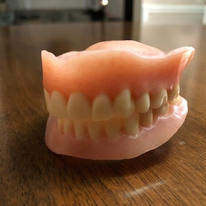 Halloween Oddities Macabre Crafting Set of False Teeth Dentures