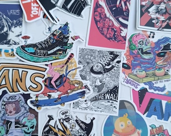 Vans Off the Wall Sticker Pack Stickers voor laptops en notitieboekjes, waterdichte stickers met retro-look voor scrapbooking en skaters