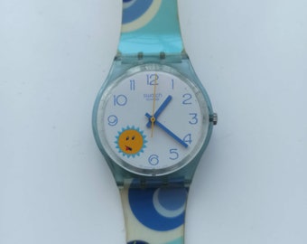 Orologio da polso Swatch paquita's day GN210, bracciale testato e funzionante in pessime condizioni