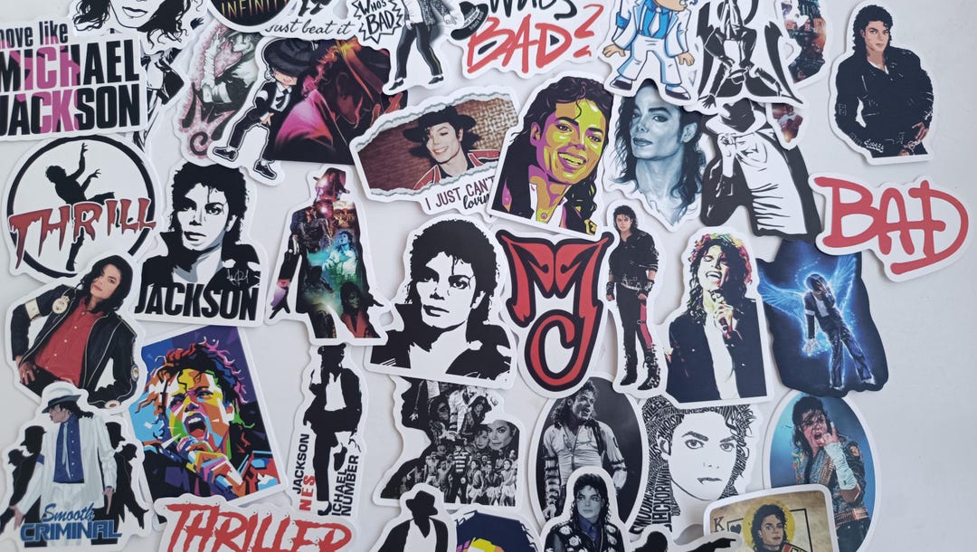Michael Jackson Sticker Pack Waterproof Retro Look Decals for Journals ...