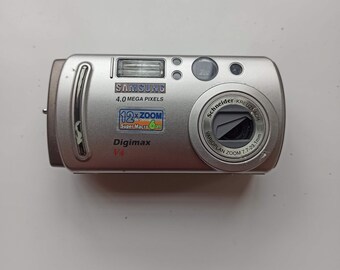 Samsung digimax V4 digicam digital camera with schneider-kreuznach lens tested and working