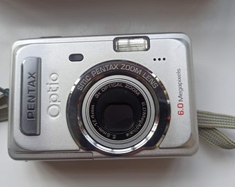 Pentax optio s60 6.0MP 3x zoom tested and working great digicam digital camera y2k with original box