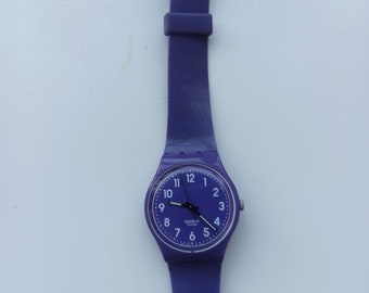 Callicarpe rayado Swatch GV12L probado y funcionando perfectamente