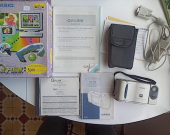 Casio Qv-10a Complete in Box First Digital Camera With Screen Very