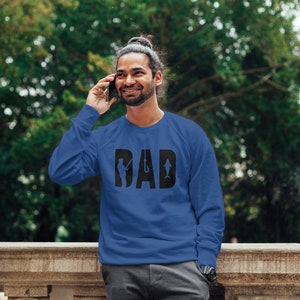 Dad Gildan Heavy Blend™ Crewneck Sweatshirt, Dad Fishing sweater, Cute Dad fishing sweatshirt, dad, gift for dad, father&#39;s day