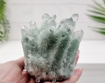 Large Chromium Quartz Crystal Cluster 466g