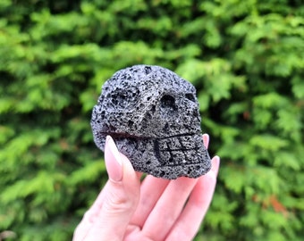 Lava Skull Stone Carved Crystal Gift