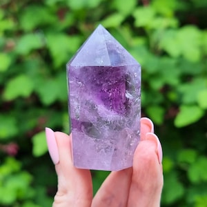 Phantom Amethyst Point Crystal 77g
