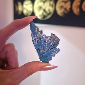 Kyanite Aqua Aura Coated Crystal