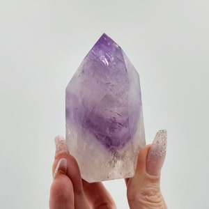 Phantom Amethyst Crystal Point Tower From Brazil