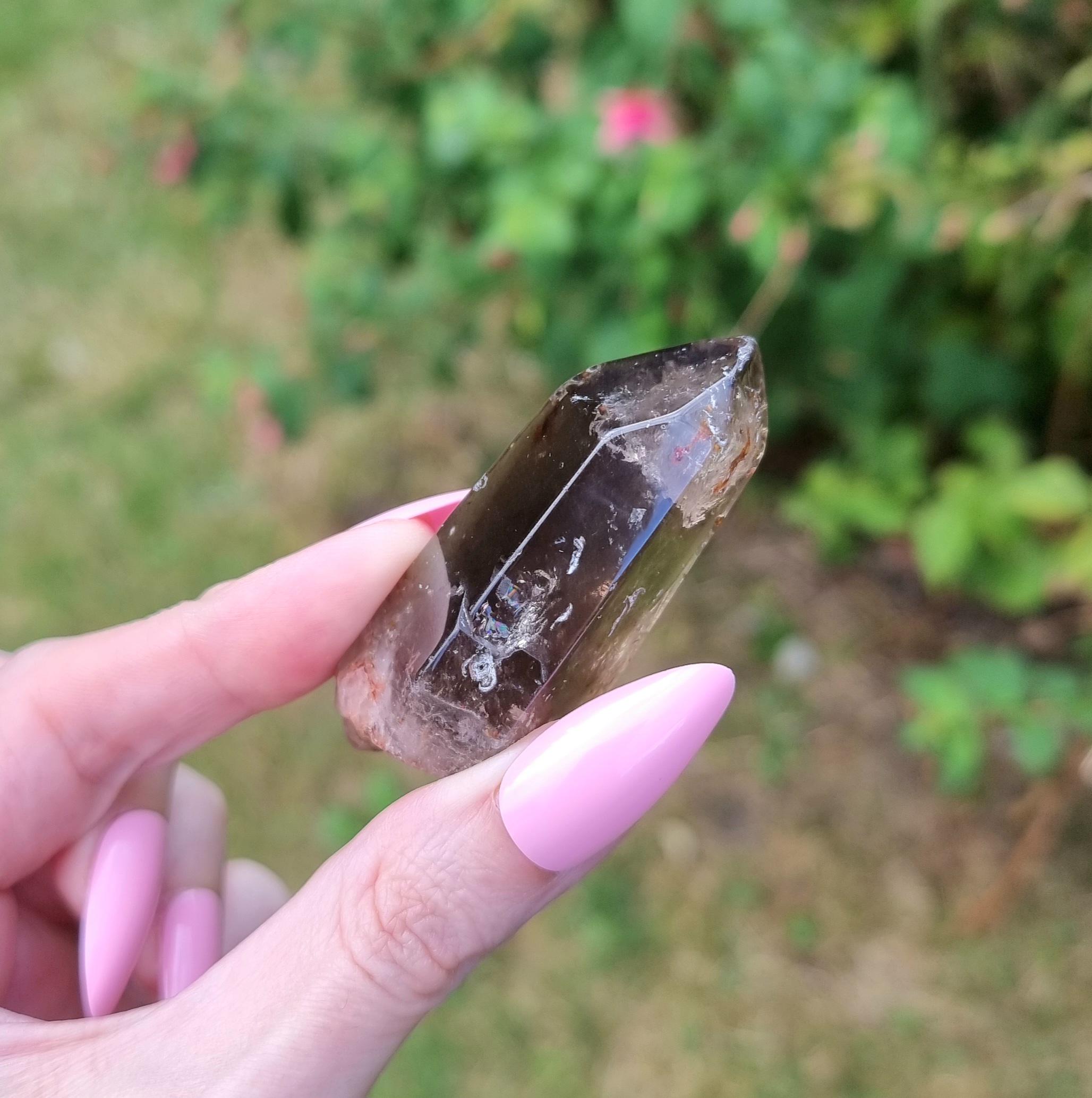 鉄分を含む天然モリオンクォーツクリスタル 45g - Etsy 日本