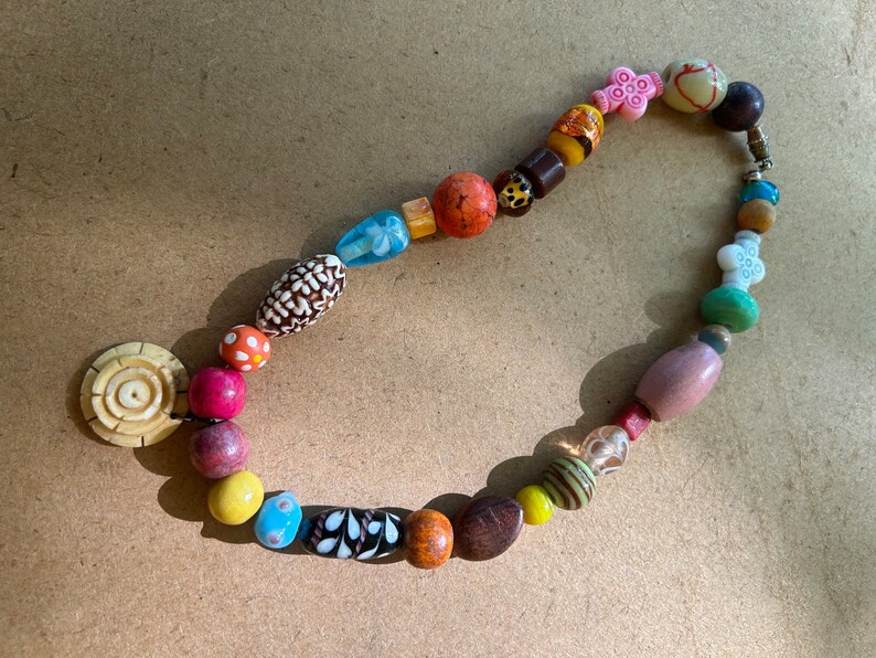 Sparrow Wood & Beads Multiple Stranded Hippie Charm Necklace - Cottage – Pure Chakra