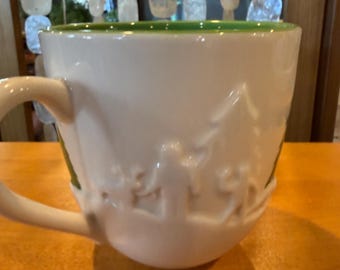 Taza navideña 3D con diseño de nieve de Starbucks