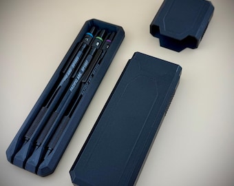 Designer Pencil Case – Sleek Hard Shell for Architects, Artists, Engineers & College Students
