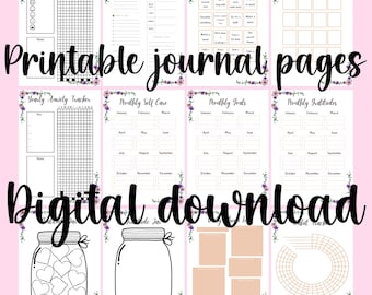 Psychische Gesundheit Printable Journal Seiten