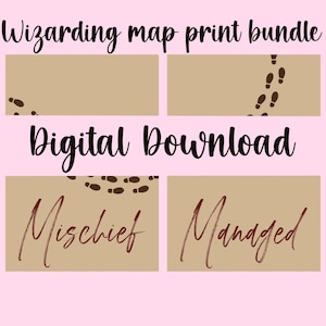Zaubererkarte 2 Print Bundle - Digitaler Download
