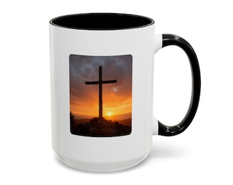 Cross Coffee Mug, Christian Gift