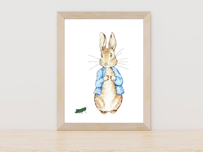 Peter Rabbit Nursery Print, Personalized Beatrix Potter Prints, Set of ...