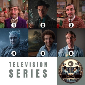Custom Portrait, Custom Photo Design, TV Characters, Face swap, AI Artwork (Digital Download, 2 Photos per order)