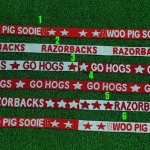 Handmade Embroidery Beaded Purse Strap For Game Day Gear Crossbody Handbag Replacement Stadium Strap Sooie Razorbac Sooie Go Pig College Hog