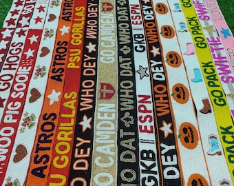 Regular Beaded Purse Strap readymade Designs or Send Your Own Inspiration Photo Game Day Football Stadium