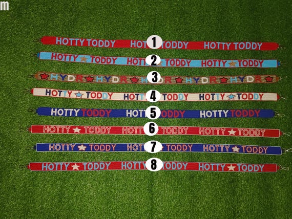 Handmade Embroidery Beaded Purse Strap For Game Day Gear Stadium College Handbag Replacement Cross Body Ole Hotty Miss Toddy Hydr