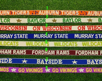 Handmade Embroidery Beaded Purse Strap For Game Day Gear Stadium College Handbag Replacement Crossbody Baylor Wildcats State Bayside Rams Go