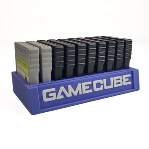 Bandeja de exibição de cartão de memória Nintendo GameCube e suporte de armazenamento acessório para cubo de jogo