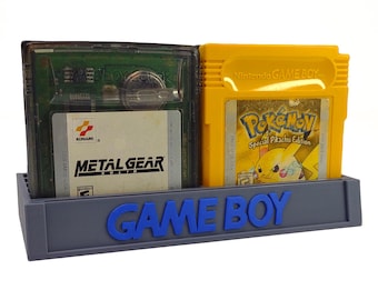 Nintendo Gameboy & Gameboy Color Game Cartridge Holder Storage Display Accessory USA Made Gamer Gift