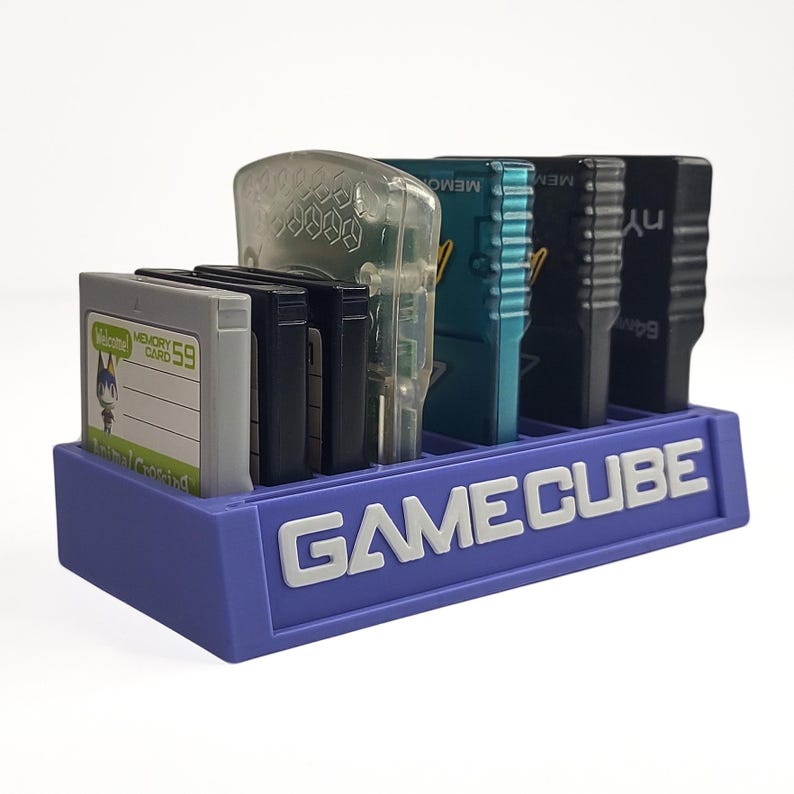 Gamecube Memory Card Display Stand – 10 Slot Holder for Nintendo Retro ...