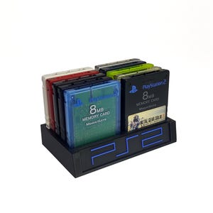 Soporte de almacenamiento y exhibición de tarjetas de memoria para PlayStation 2