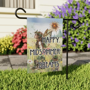 Midsummer Solstice Garden & House Banner