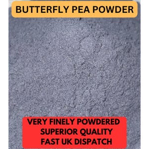 Blue Matcha Butterfly Pea Powder Flower Tea, DARMOWA wysyłka do Wielkiej Brytanii! Najwyższej jakości, naturalny przeciwutleniacz 25/50/100/200/500g Clitoria ternatea