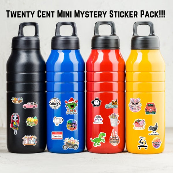 One (Almost) FREE Mini Sticker Mystery Pack Random Small Stickers Gift Fun Surprise Sticker Set  Tiny ***Read Description Before Purchasing