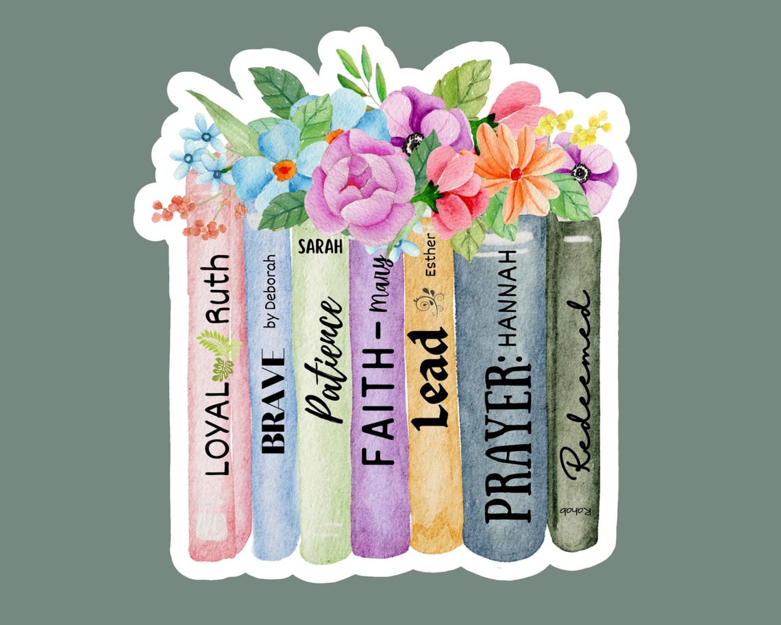 Watercolor Women of the Bible Sticker: Religious Christian Decal - Etsy